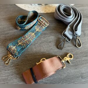 Set of 3 Canvas Interchangeable Bag Straps
